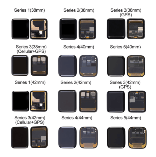 Lote de Pantalla Táctil LCD para Apple Watch iWatch Series 1 2 3 4 5 6 SE 7 8 - Imagen 1 de 22