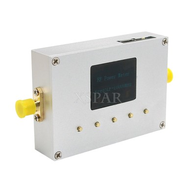 100KHz-10GHz RF Power Meter Settable RF Power Attenuation CNC Shell 0.96'' OLED #