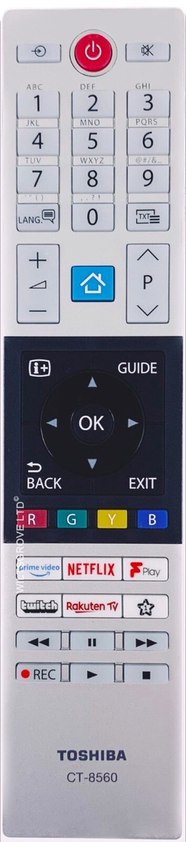Télécommande Neuve CT-8557 (RC43157) Pour Téléviseurs Toshiba - Remplacement Original