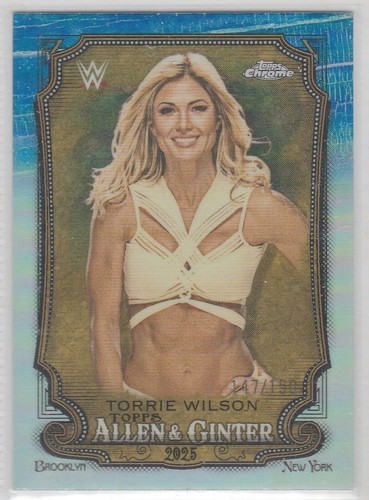 TOPPS 2025 CHROME WWE CARD ALLEN & GINTER AG-TOR TORRIE WILSON Ltd No 147/150