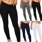 Ladies Leggings Plain Stretchy Viscose Full Length Leggings Plus Size 8-26