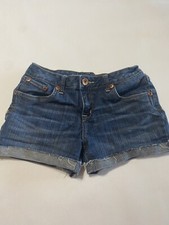 Justice Jean Shorts Girls Size 16R Denim Blue