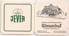 Jever - alter Bierdeckel "Hotel und Restaurant Ulmenhof, Bredstedt"