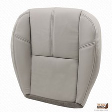 2007-2014 Chevy Silverado Driver Replacement Bottom Leather Seat Cover Gray 833