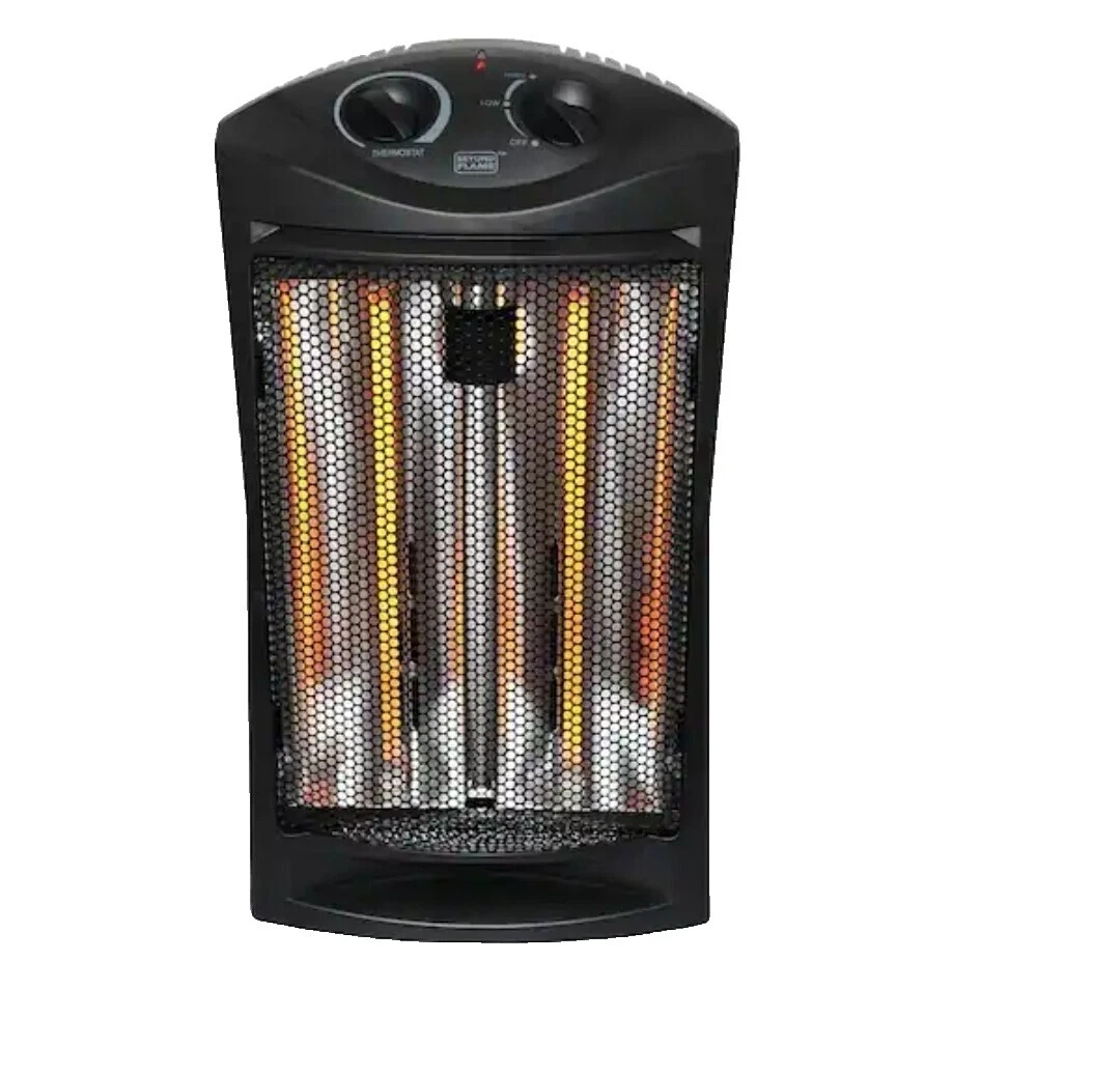 Los aparatos de calefacción eléctrico Negro Casa de infrarrojos