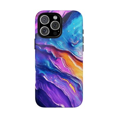 Phone Ink   Purple Blue Liquid Paint   Case for iPhone, Galaxy, Pixel