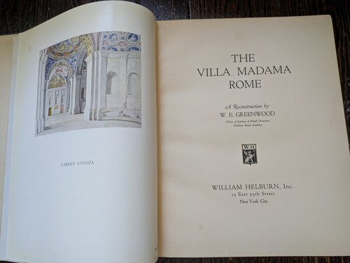 Villa Madama Rome, a Reconstruction by W. E. Greenwood, Fold-Out Color Plates - Picture 2 of 6