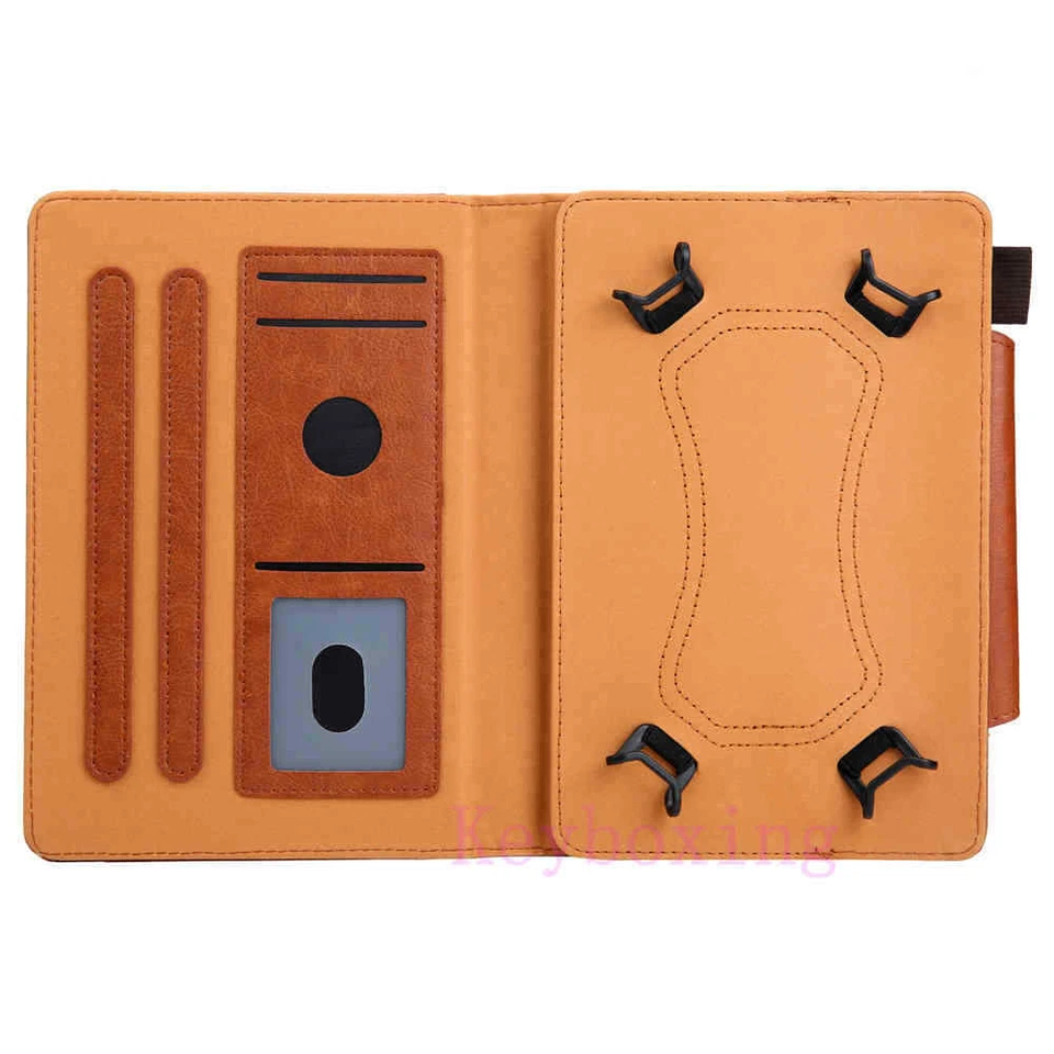 Universal Magnetic Leather Case Cover For 7'' 8'' 9.7" 10.1" 10.5 Android Tablet - Image 4 of 4