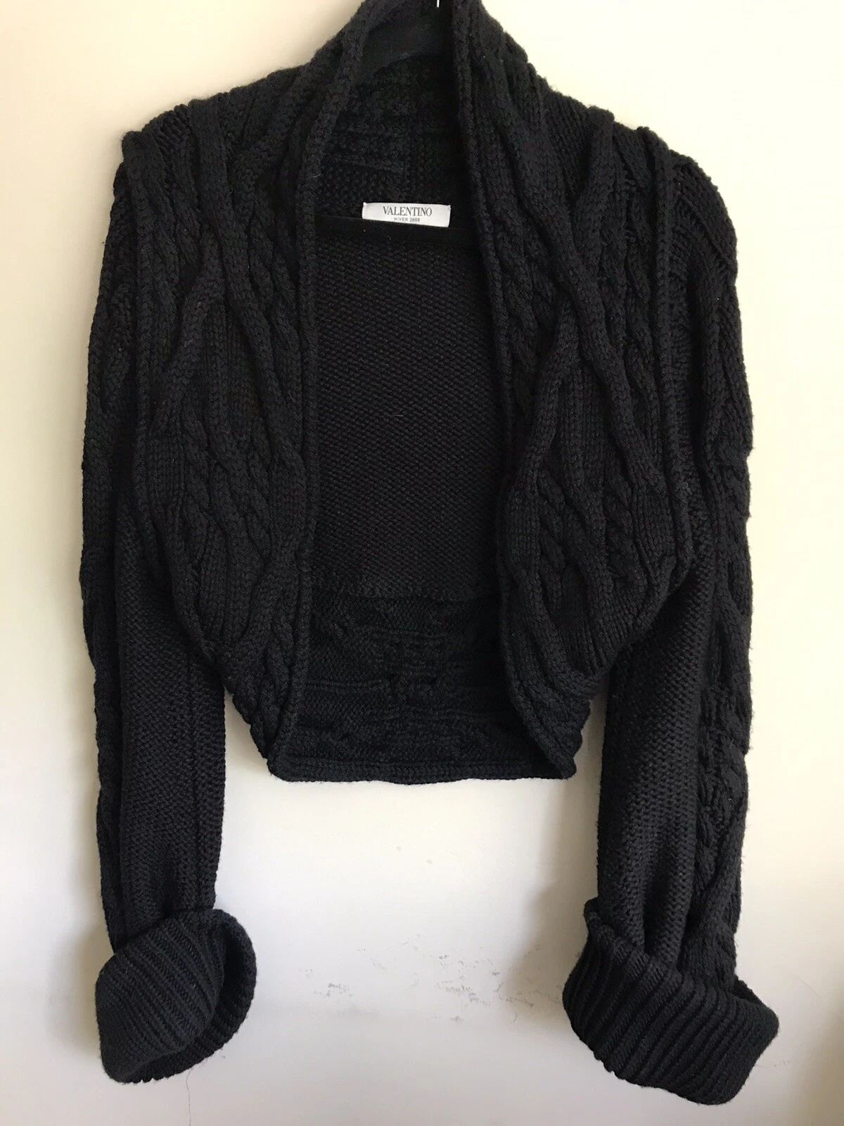 Giacca Blazer Valentino Inverno 2008 Couture 100% Lana Vergine Taglia L Italia