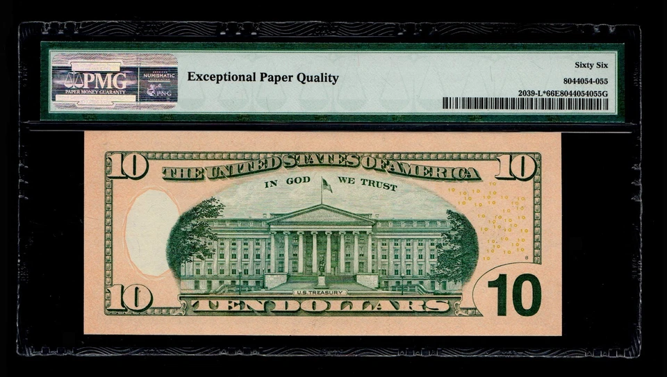 2004-A $10 FRN San Francisco PMG GEM UNC 66 EPQ - Image 2 of 2