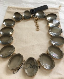 Nwt 100 Authentic J Crew Jewelry Oversize Gem Statement Necklace In Hthr Carbon Ebay