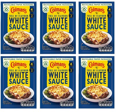 Colman's Weiße Soße Paketmix 25g Packung Mit 6