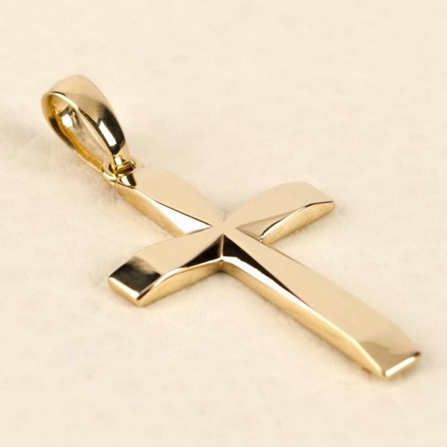 Custom Gold Cross Pendant for Men 14K 