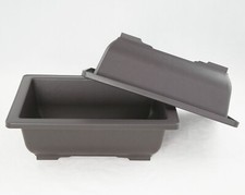 Rectangular Plastic Cactus & Succulent, Bonsai Training Pot - 10"x 7.5"x 3"