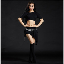 NEW Modal Blouse Short Skirt Safty Shorts 3pcs set Belly Dance Costumes 5053