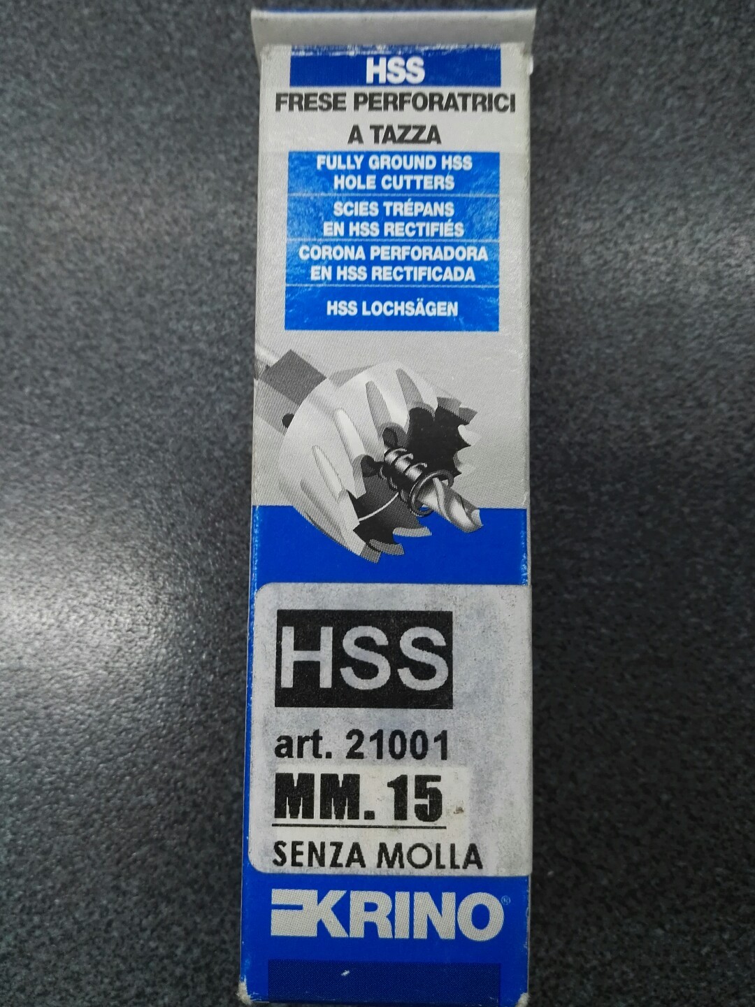 Fresa a Tazza Krino 15mm HSS Professionale per Metalli e Ferro