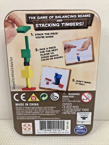 Stack Jack Family Game Night By Spin Master Great Game - Missing Gold Nuggets - Picture 2 of 6