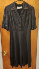The Seamstress of Bloomsbury Dress Women's Sz 10 Classic 1940s Vintage Style 