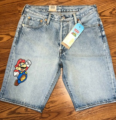 New Jeans Levi's 501 x Super Mario Bros Denim Shorts Nintendo Mens Size 30  | eBay