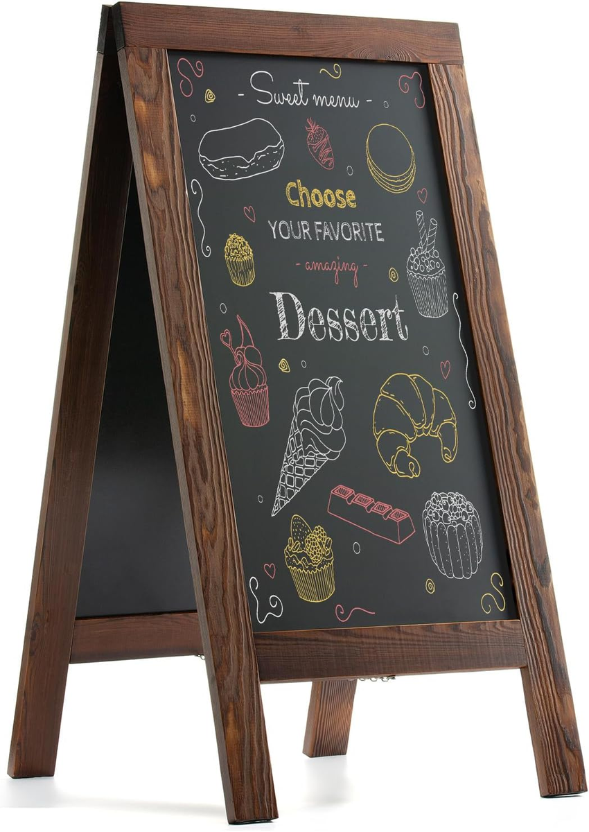 Rustic Pine Sandwich Board Chalkboard Sign - 40