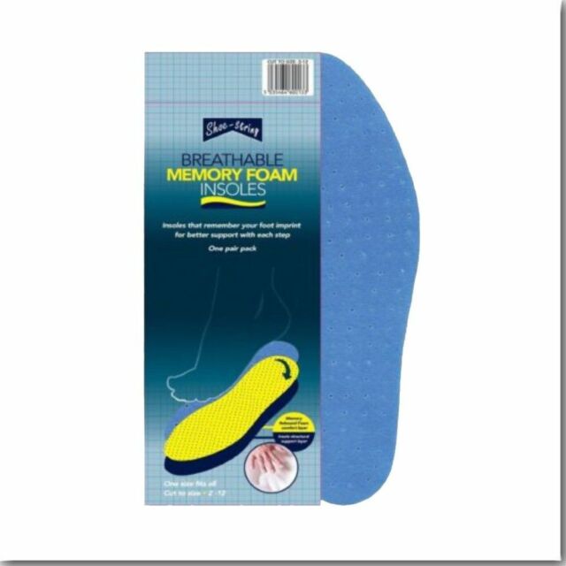 Memory Foam Insoles Unisex Shoe Boot 