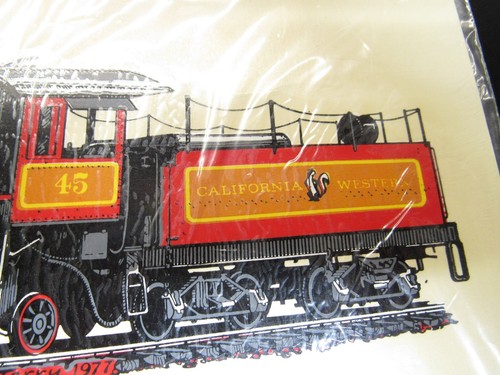 John Terry Studio Decorative Train Decal - Vintage - California Western - New - Picture 2 of 4