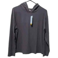 Cat  Jack Girls Rib Pullover Hoodie Gray, Size XXL 18 