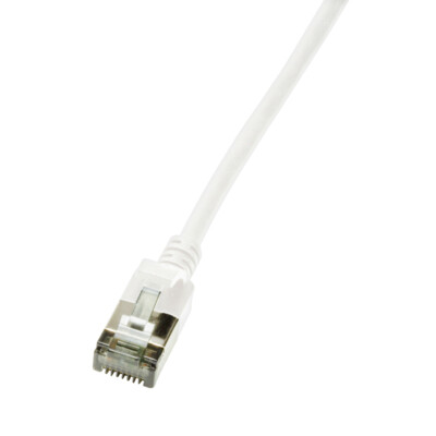 LogiLink Ultraflex SlimLine networking cable White 1 m Cat6a S/UTP (STP)