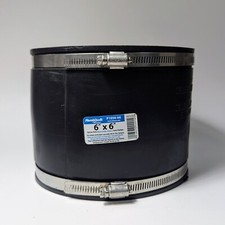 Fernco PlumbQwik 6-in Schedule 40 PVC Flexible Compression Coupling - P1056-66