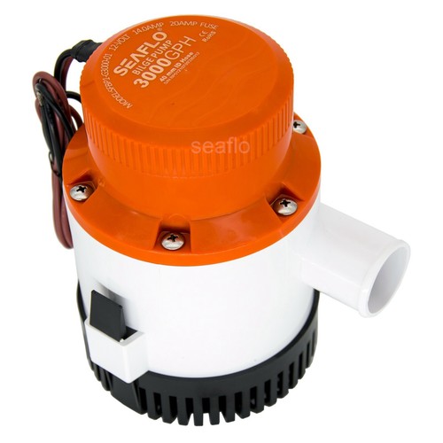 Seaflo 3000 GPH 12v Marine Plumbing Electric Bilge Pump Submersible