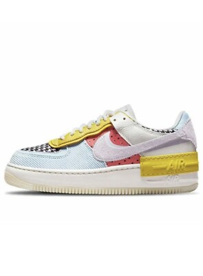 NIKE AIR FORCE 1 SHADOW SAIL/DOLL-HYDROGEN BLUE WOMEN SZ 10.5  [DM8076-100]