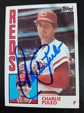 CHARLIE PULEO SIGNED 1984 TOPPS REDS AUTOGRAPH