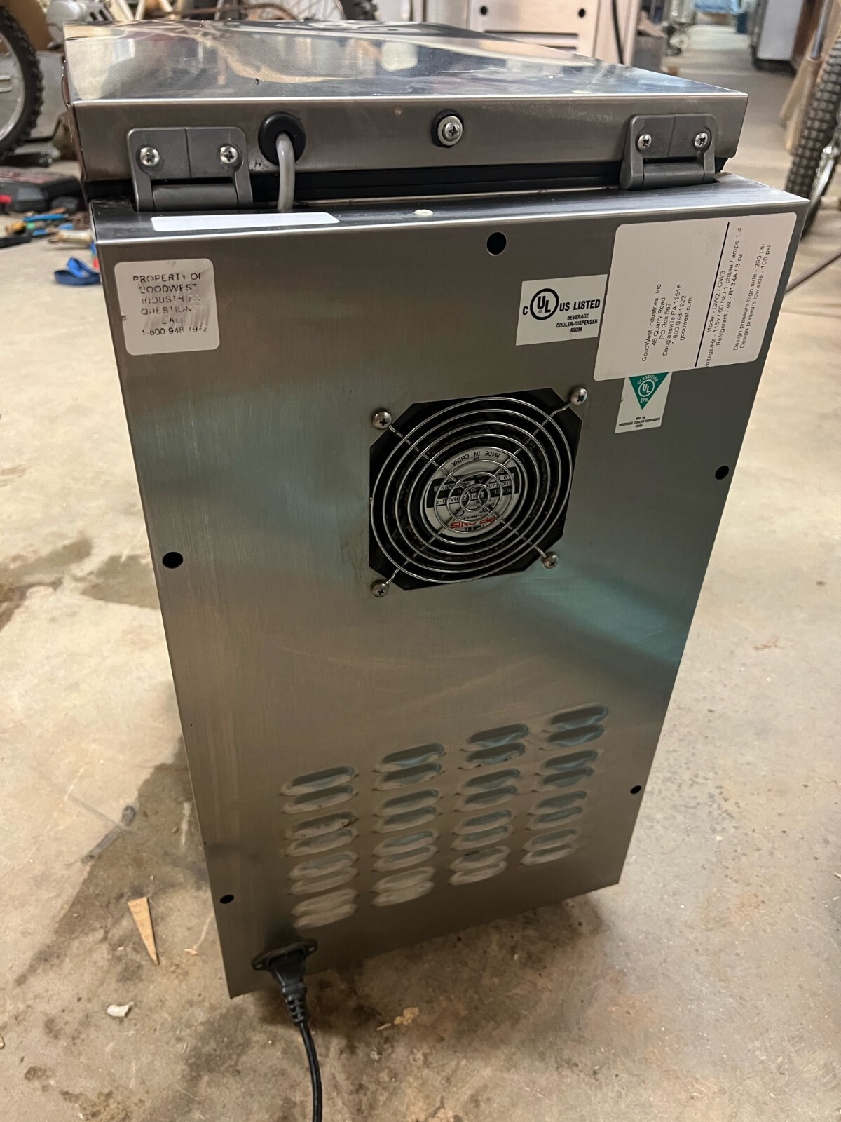 GoodWest Commercial GW2/GW3 Stainless Steel Refrigerated Dairy Dispenser 115v eBay