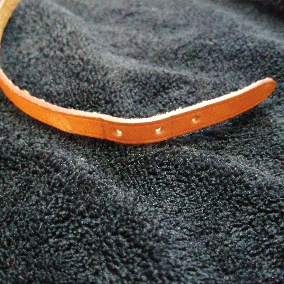 HERMES Api3 Long Bracelet Brown Leather Silver Hardware 27in