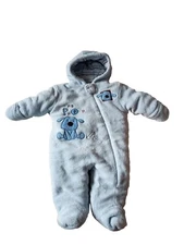 MiniWear Sherpa Fleece Bunting Winter Snow Suit Soft My Puppy 3/6 Months