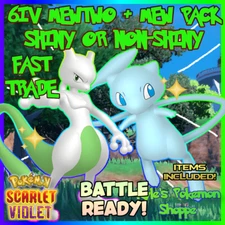 ✨ 6IV SHINY MEWTWO + MEW BUNDLE ✨ POKEMON SCARLET & VIOLET EV'D 🚀 FAST TRADE⚡