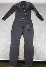 Akona Wetsuit Womens 7/8 Black 3mm Quantum Stretch Back Zip Scuba Diving Surfing