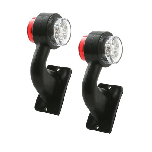 2 X Led Side Marker Lights Stalk Outline Lamp Indicator Trailer Truck 12/24V - Bild 8 von 10
