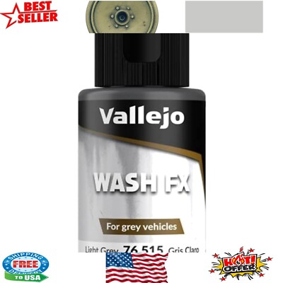 Wash FX Light Grey 35ml - Enhance Model Realism with Quick-Drying Matte Finish