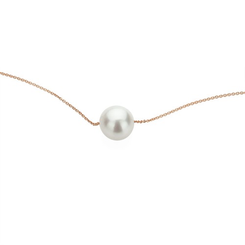 14K Gold Chain Rose Gold Necklace White 