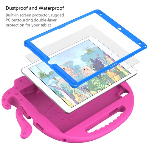 For iPad 6th/5th Gen/Air 2/Pro 9.7 Kids Handle Case Screen Cover Shoulder Strap - 第 55/64 張圖片