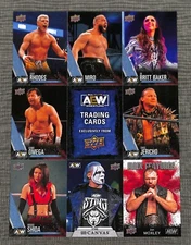 AEW All Elite Wrestling Cards NYCC 2021 Uncut Card Sheet New York Comic Con NYCC