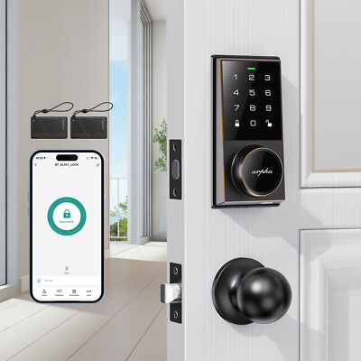 ARPHA Keyless Smart Door Lock Anti-Peeping Keypad APP Password Bluetooth+Handle