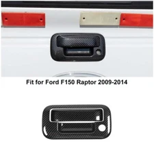 Rear Tailgate Door Handle Decor Cover Trim Shell for Ford F-150 Raptor 2009-2014