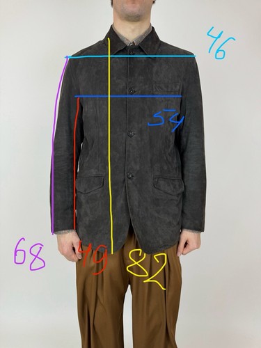 Smuggler Suede Blazer Jacket Mens Old Money Preppy Style Wear Size 54 - Picture 14 of 14
