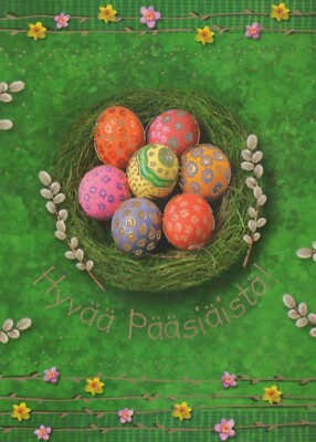 EASTER EGG Vintage Postcard CPSM #PBO163.U