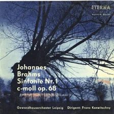 BRAHMS Symphony 1 KONWITSCHNY Leipzig GhO Eterna 820333 GG3 Ed.1 MONO EX