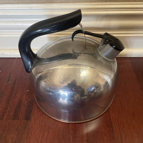 Vintage Revere Ware Paul Revere Ware Tea Kettle Pot Copper Bottom Whistling