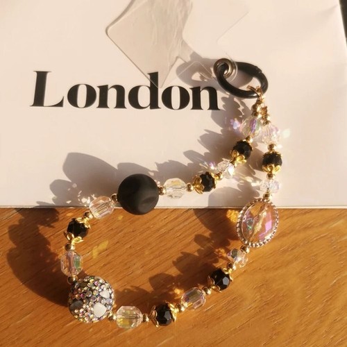 Pearl Short Colored Diamond Phone Strap Mobile Phone Pendant - 第 9/12 張圖片