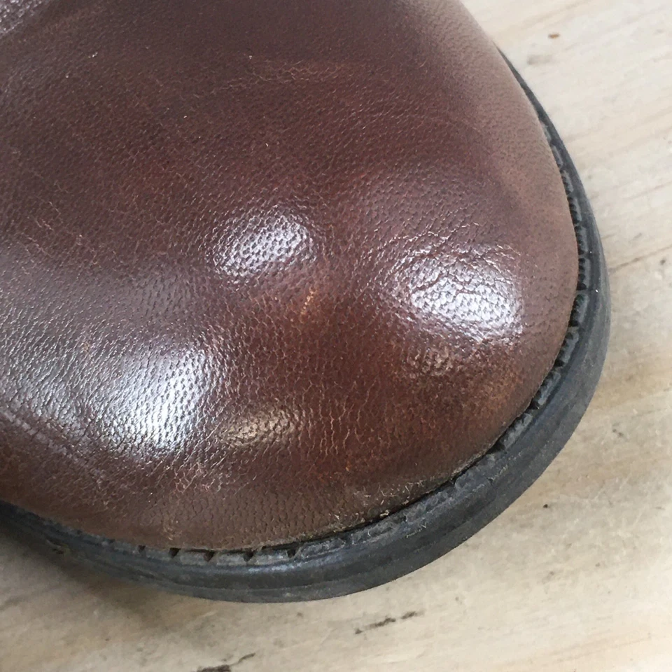 Alex Marie Boots Womens 7.5 M Ankle Booties Buckle Casual Brown Leather Pull On - Image 4 of 4